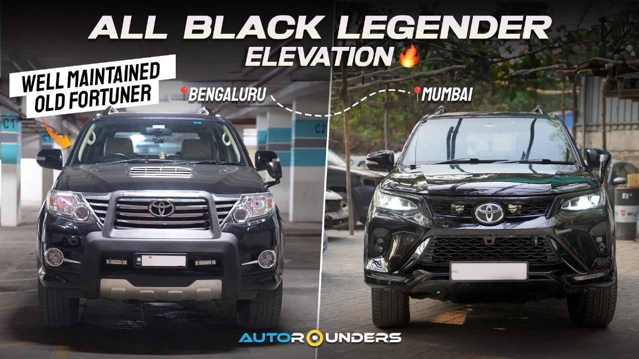 Old Fortuner From Bengaluru Modified To Porsche Black Legender  |📍Autorounders