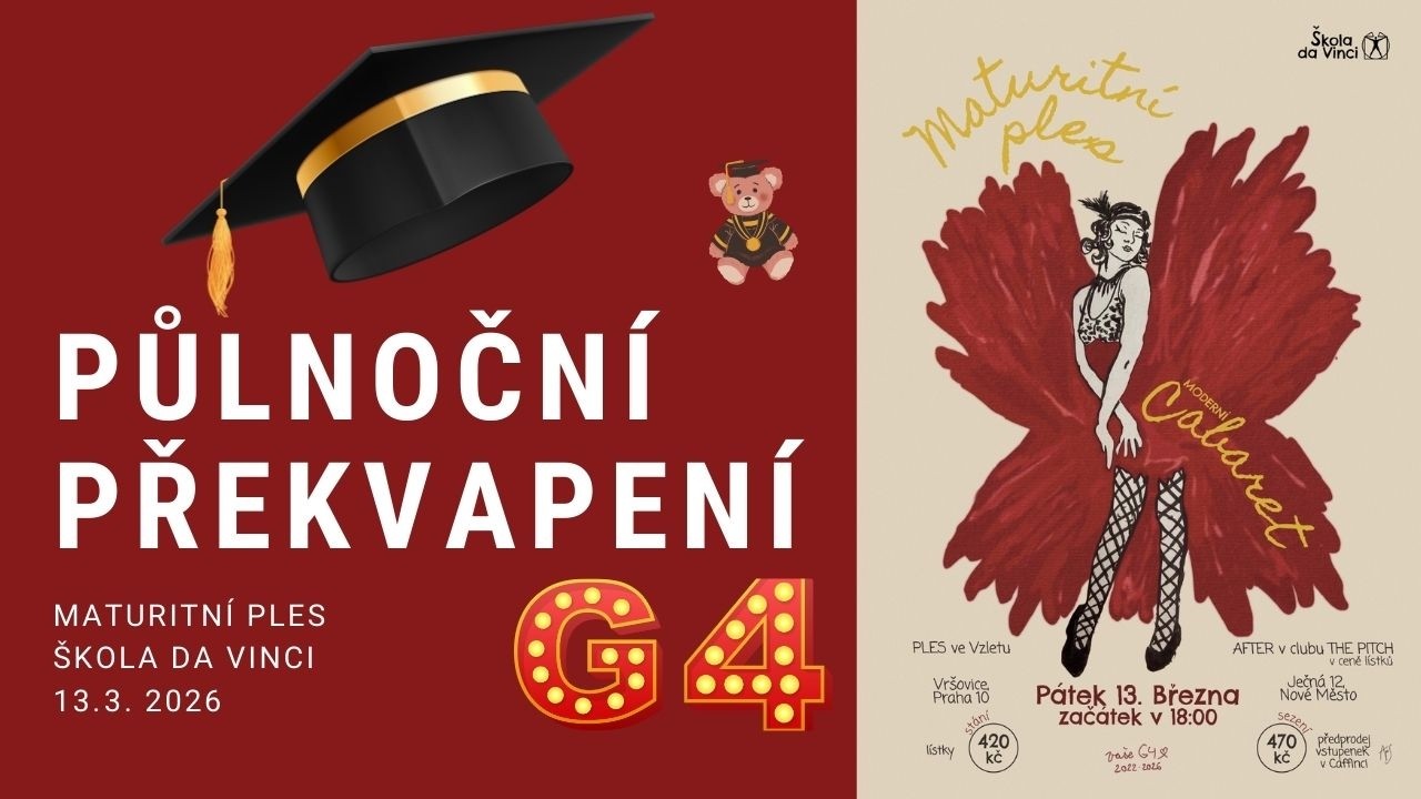 Maturnitní ples Škola Da Vinci | Půlnoční překvapení | 13.3.2026