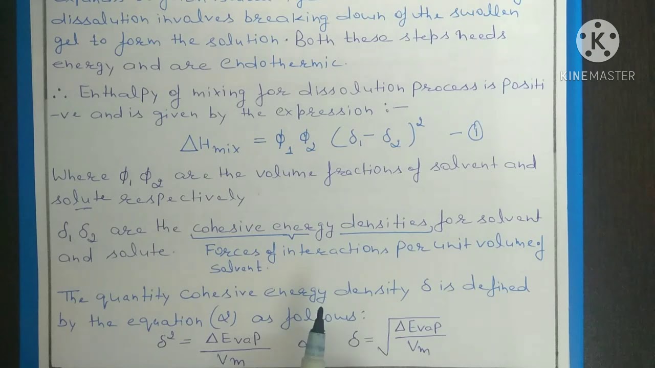 Solubility Parameter for Polymers