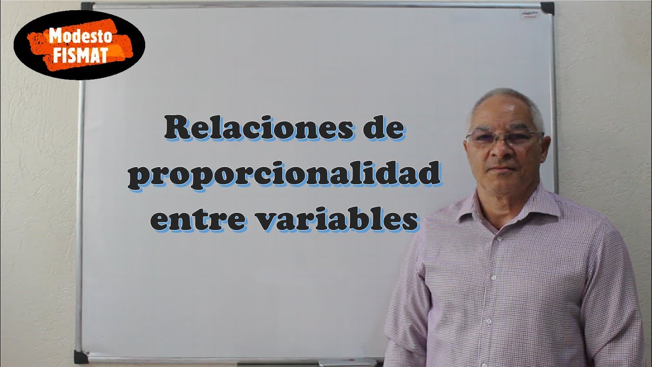 Relaciones de proporcionalidad entre variables