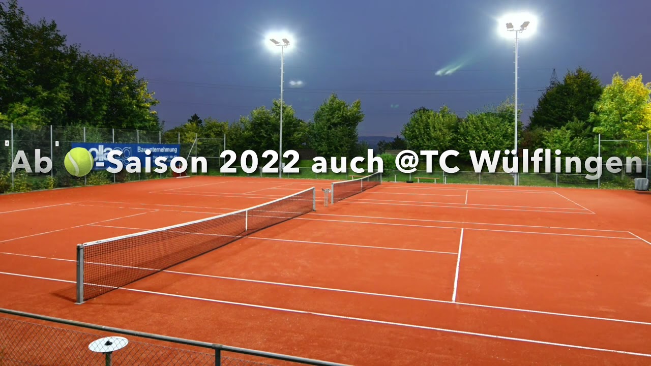 Neue Tennis-Platz Beleuchtung LED ab 2022 @TC W&uuml;lflingen