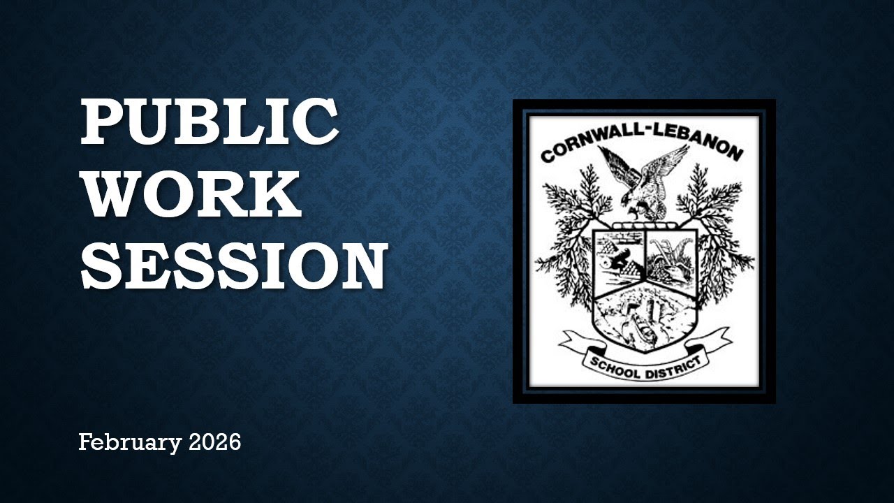 Monday, February, 2, 2026 CLSD Public Work Session