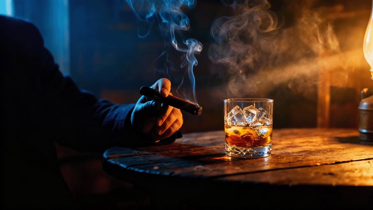 Quiet Whiskey Blues Nights | Dark Instrumental Blues Music for Focus and Reflection