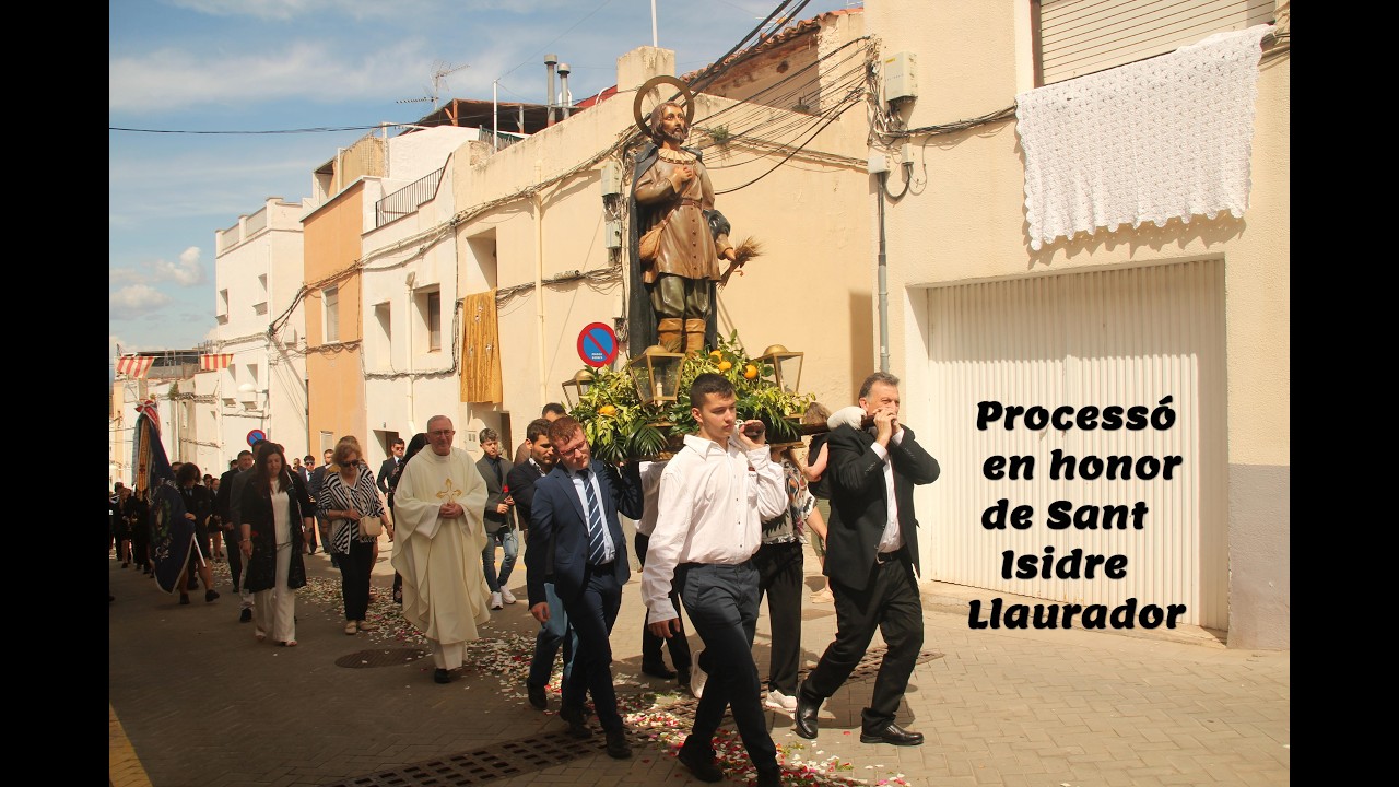 Procession for Sant Isidre Llaurador, Alcanar, Spain