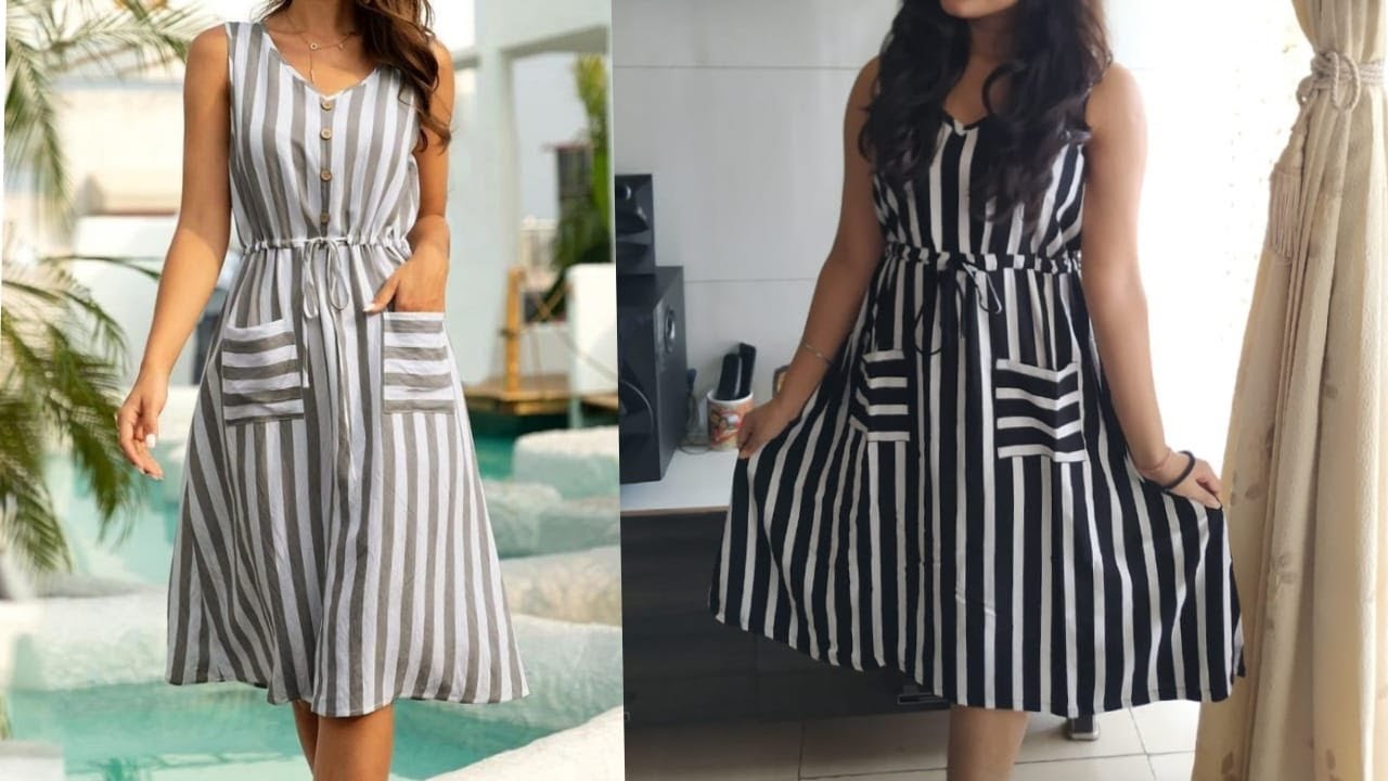 Summer kurti making in very easy way / step by step strap pattern kurti @katariasisters