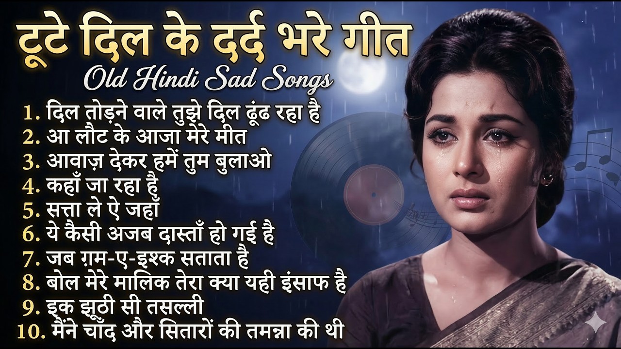 टूटे दिल के दर्द भरे गीत | Old Hindi Sad Songs | Old Is Gold | दिल तोड़ने वाले तुझे दिल ढूंढ रहा है