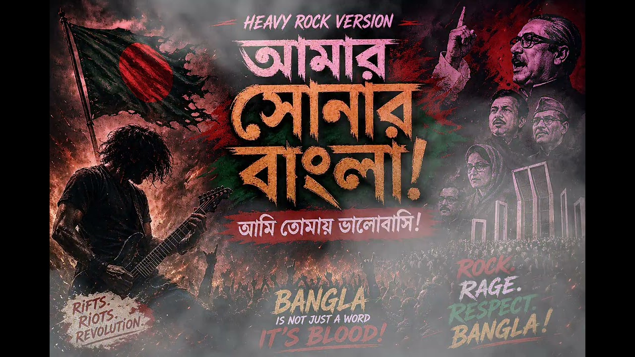 আমার সোনার বাংলা (Heavy Rock Version) | James | Bangla Rock Tribute | National Song Cover