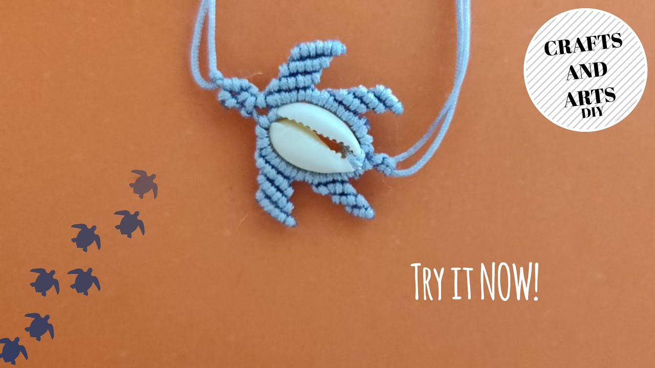 Macrame mini turtle bracelet | Μακραμέ χελώνα βραχιολάκι