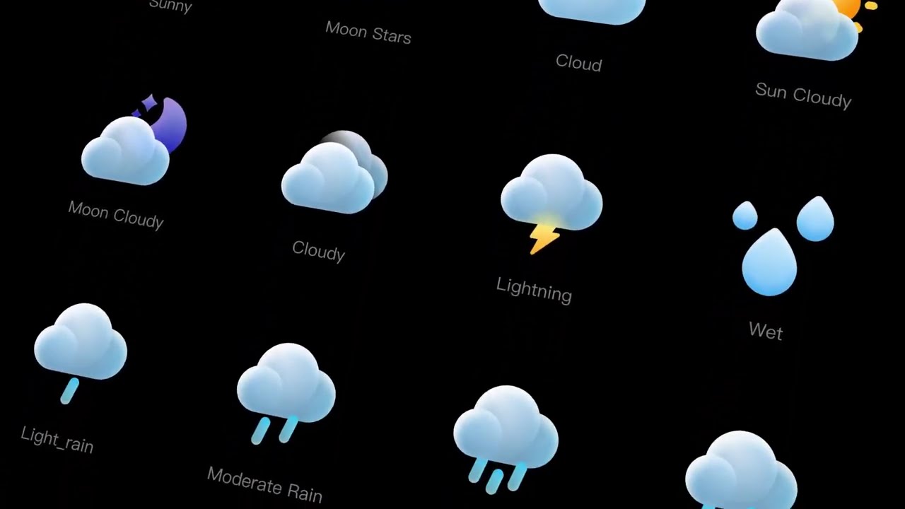 ☀️ Graceful Weather Icons