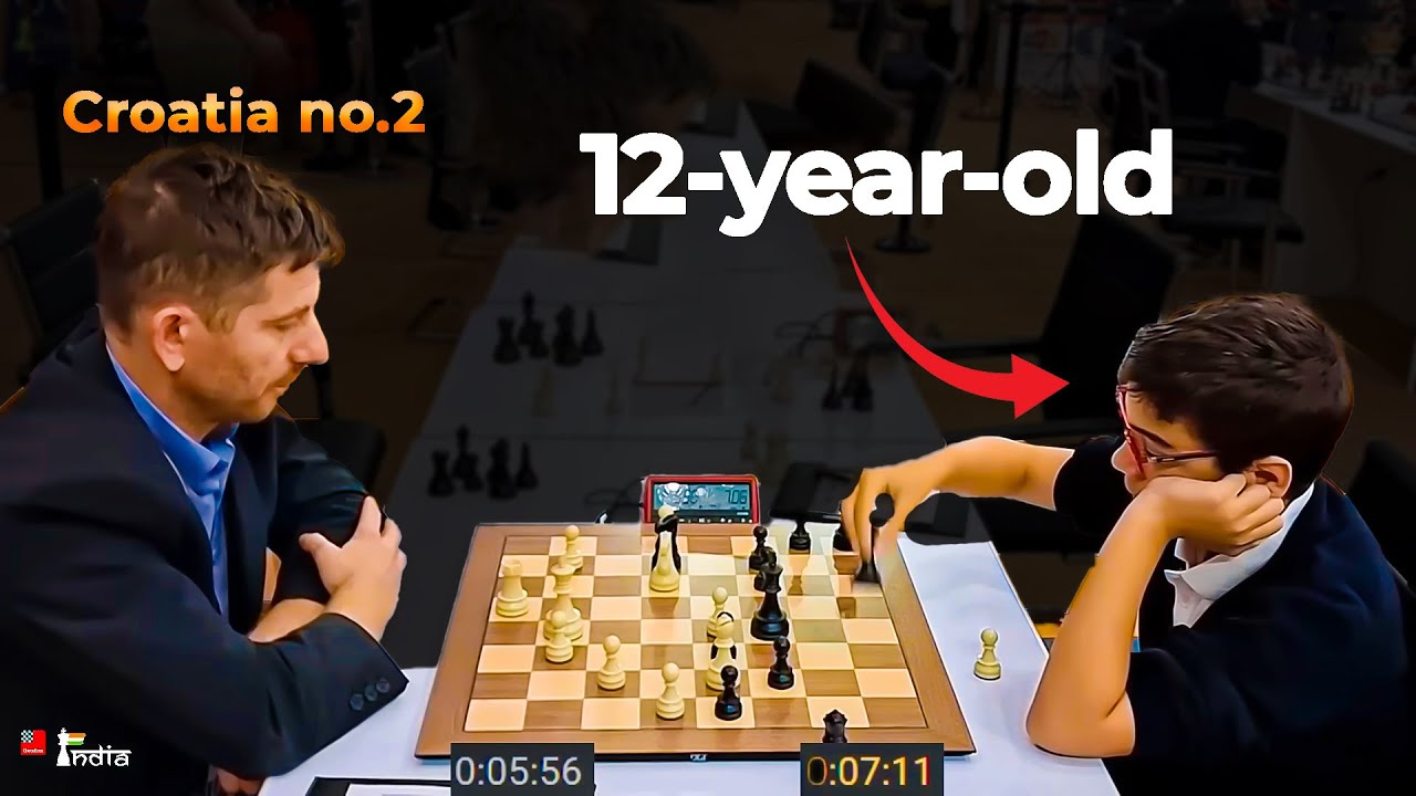 Croatia no.2 takes on the 12-year-old 'Messi of Chess' - GM Ante Brkic vs IM Faustino Oro
