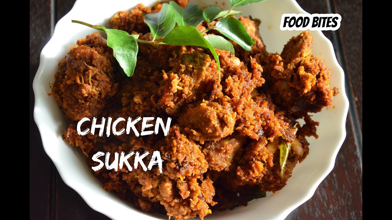 Mangalore style chicken Sukka | Kori ajadina | recipe by FOOD BITES