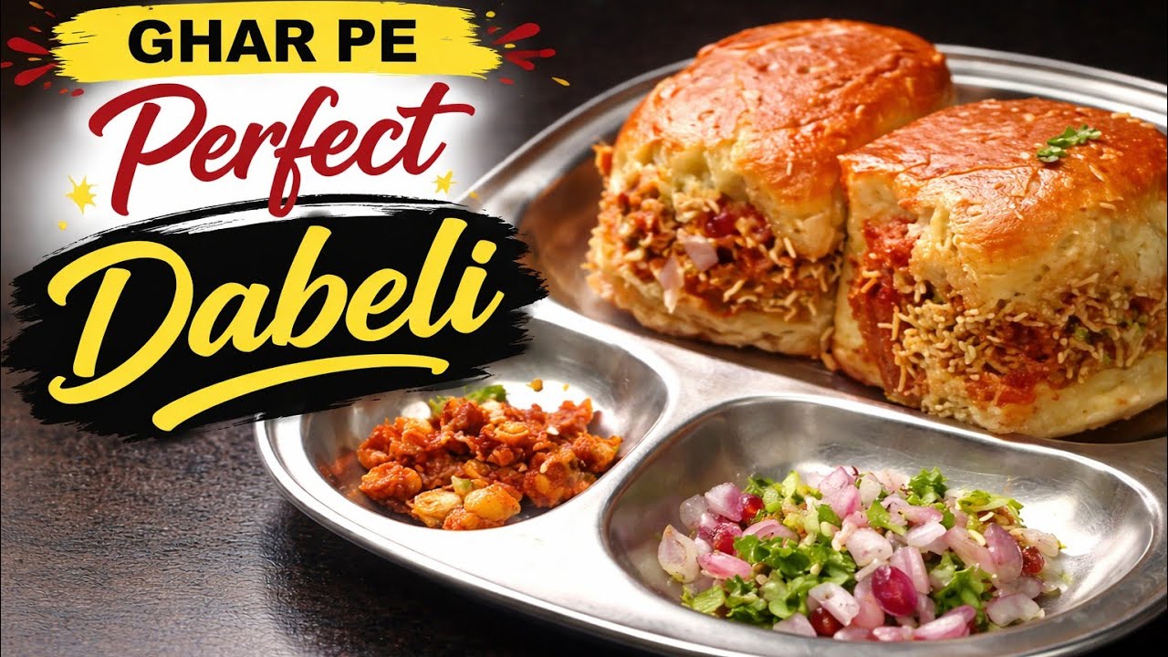 “Ghar Pe Banaao Perfect Bazaar Wali Dabeli – Easy & Quick!”#streetfood