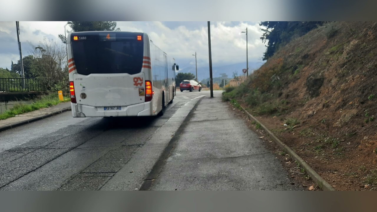 RTM La Métropole Mobilité le bus | Mercedes Citaro C2 €6 n°1460 | Ligne 4 | FULL KICKDOWN