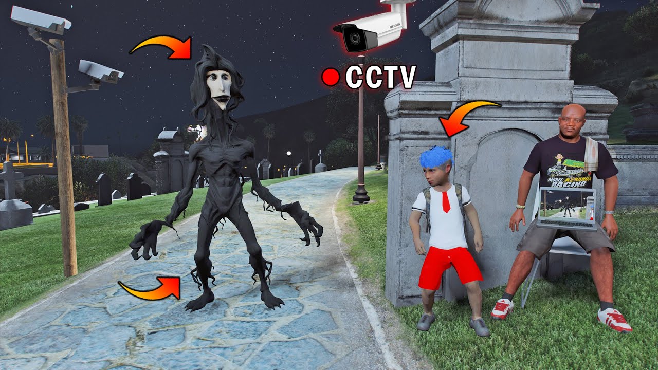 Камеры видеонаблюдения запечатлели призрак Тора Монитора, дети в шоке - GTA 5 Детский ужастик