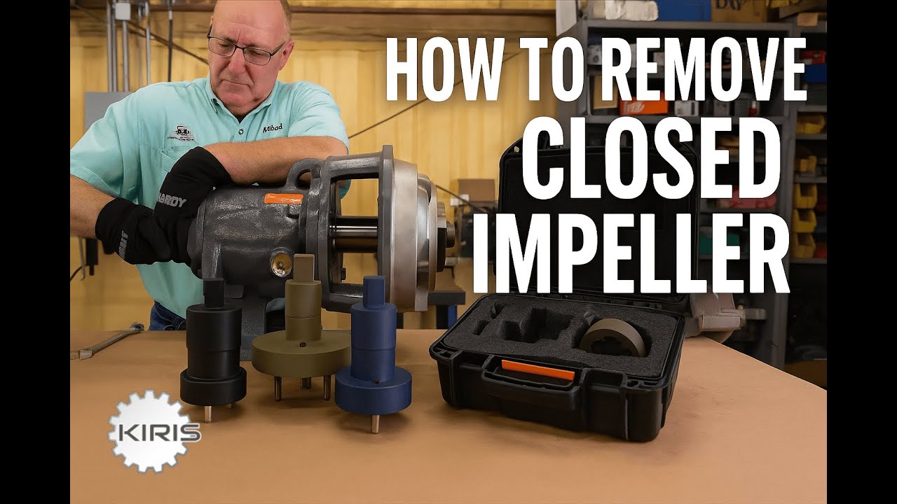 How to Remove a Closed Centrifugal Pump Impeller Safely | Closed Impeller Wrench (KIRIS System 2024)