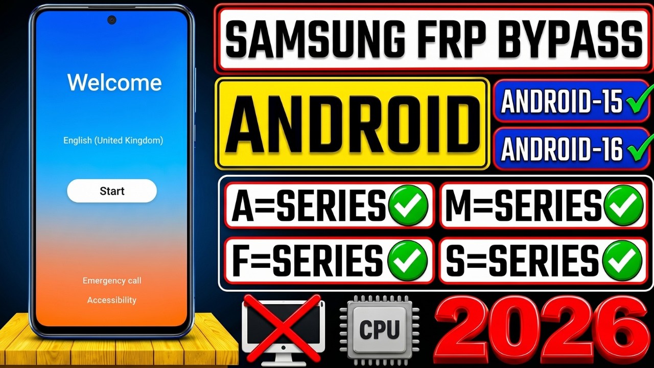 New Samsung FRP Method 2026 | Android 15/16 | A/M/F/S Series | No PC Needed | New Trick Update