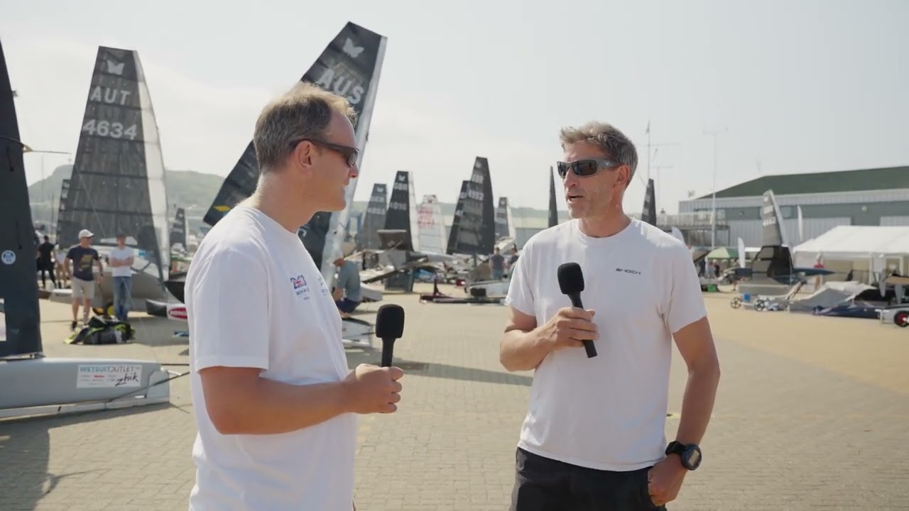 Pre Sail Chat with SHOCK SAILING @ Wetsuit Outlet & Zhik Moth Worlds 2023