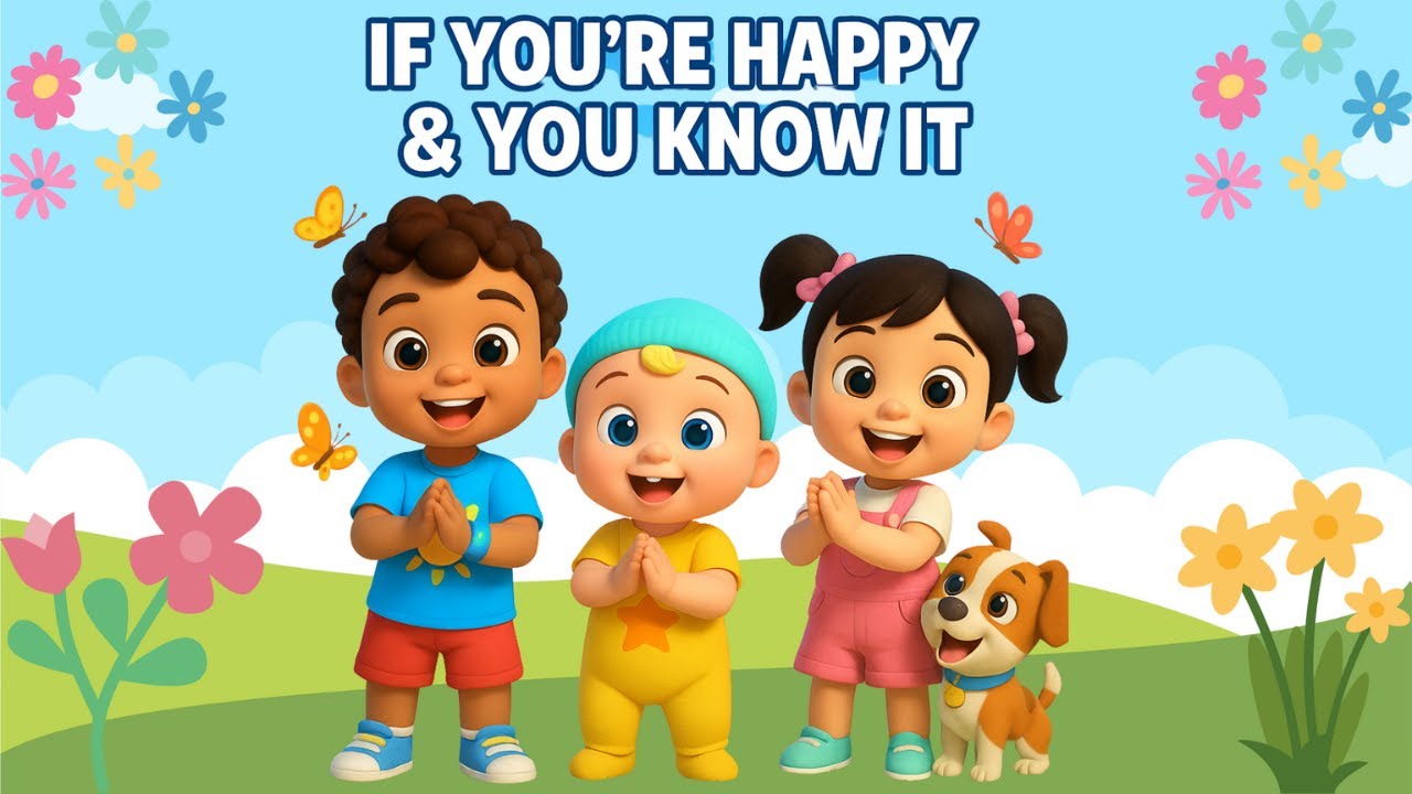 If Your Happy and You Know It | Clap, Stomp & Dance! | Fun Action Song for Kids| Nursery rhymes