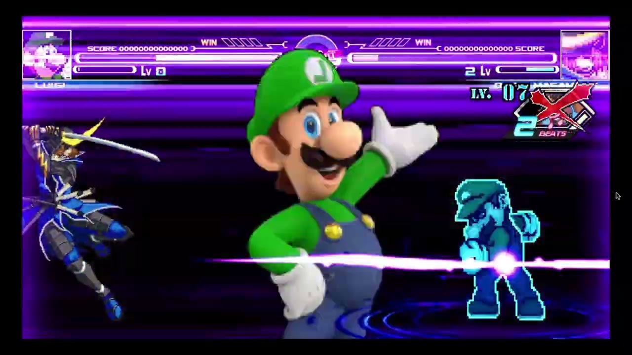 MUGEN - Luigi (Poyochan) vs Random Opponents
