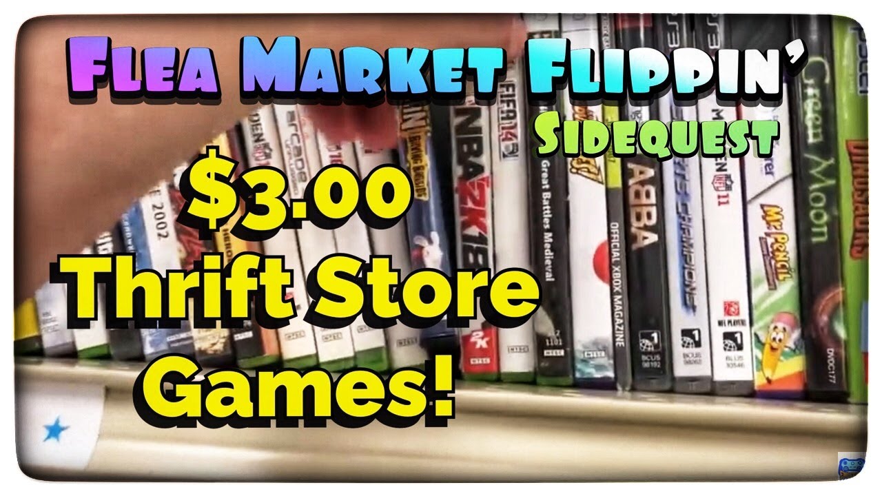 Flea Market Flippin' - $3 Thrift Store Games! - Live Video Game Hunting