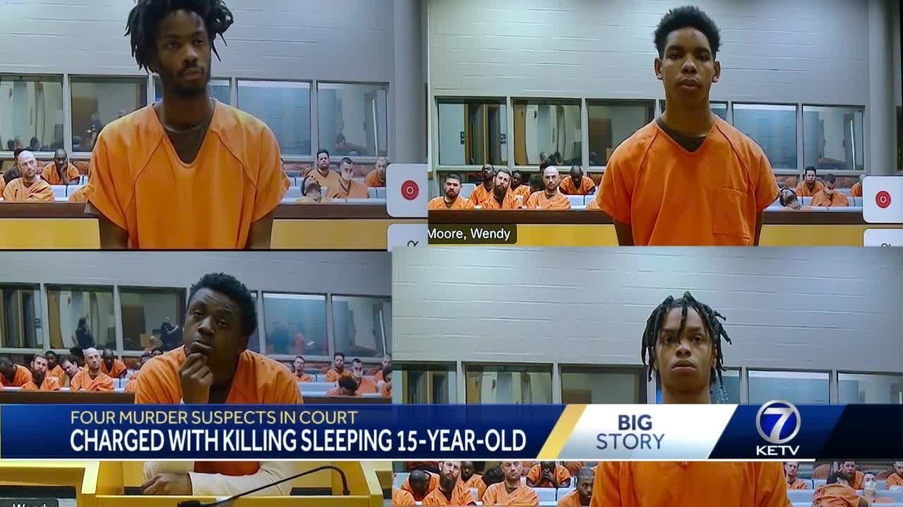 4 Omaha men accused of shooting, killing 15-year-old girl appear in court