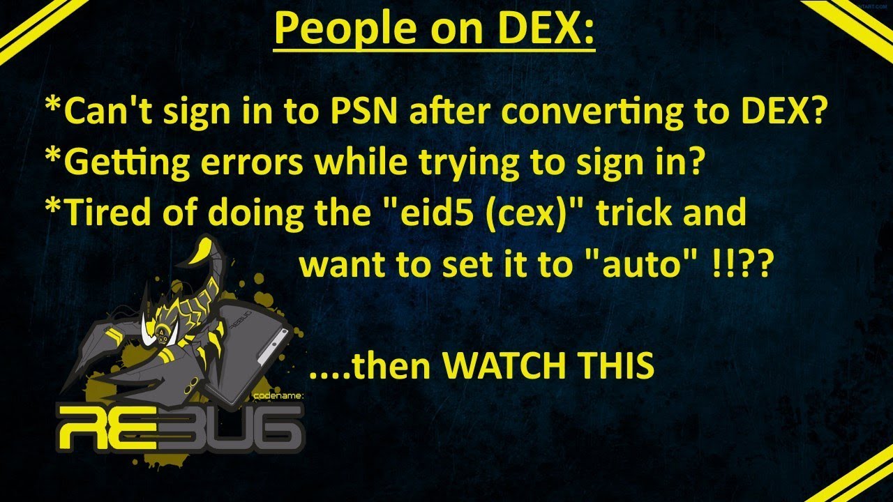 PS3 — Не могу войти в PSN после конвертации в DEX? Возникают ошибки входа? Автоматически устанавл...