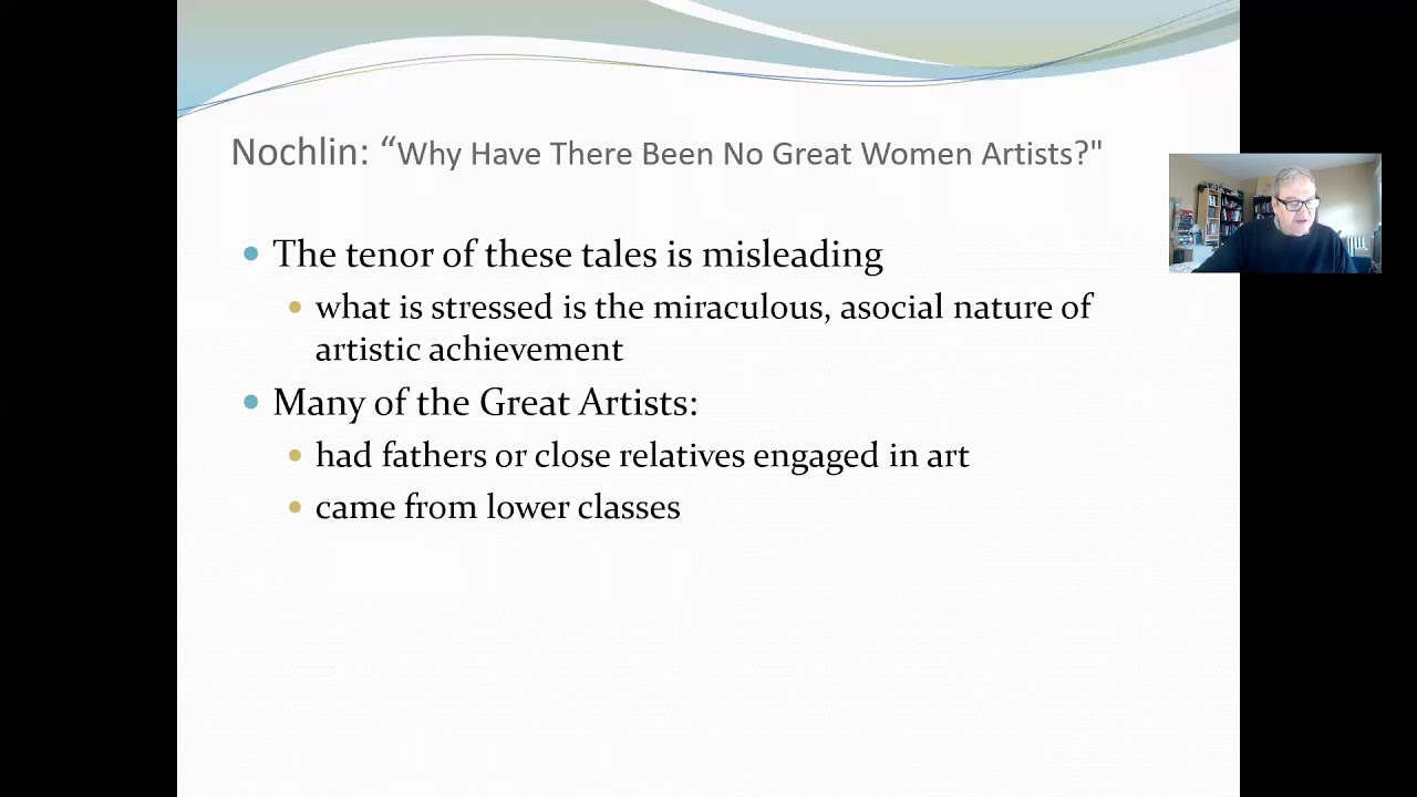 Dr. Jenkins Presents Linda Nochlin: Why Have There Been No Great Women Artists?