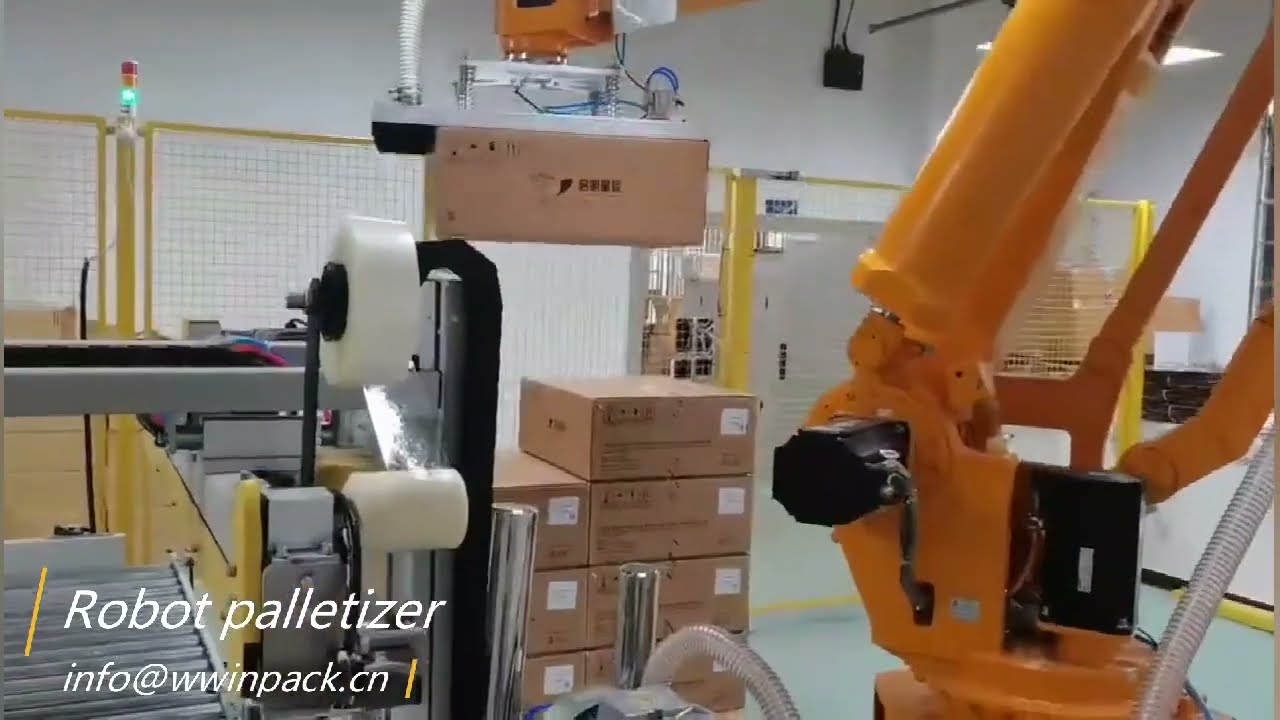 WIN-WIN PACK Automatic carton erector/H type case sealer/Robot palletizer/Packng machine in china CE