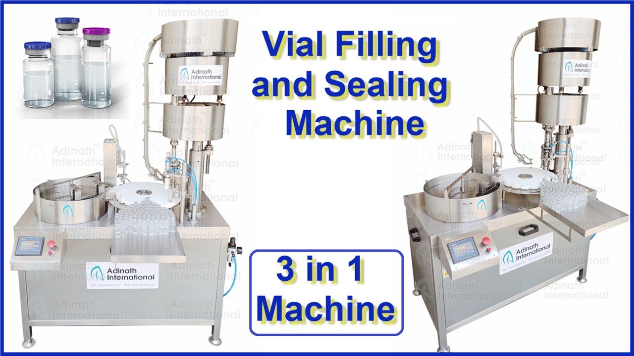 Vial Filling and Sealing Machine, Laboratory Vial Filling Machine