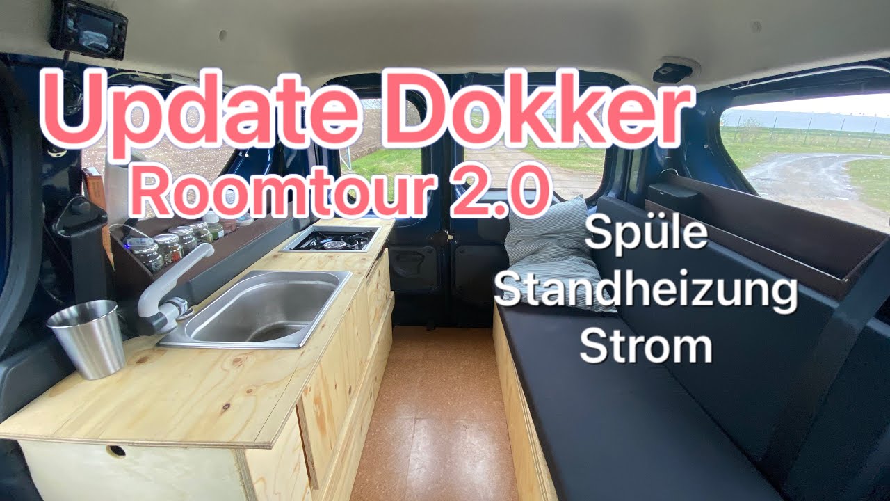 Update Dokker Minicamper / Roomtour 2.0  alles neu! Standheizung/Spüle/Stromversorgung