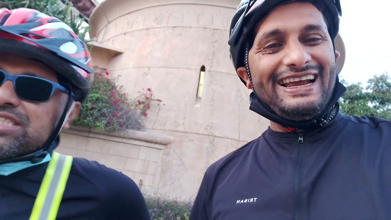 kedar bab cycling Dubai marina