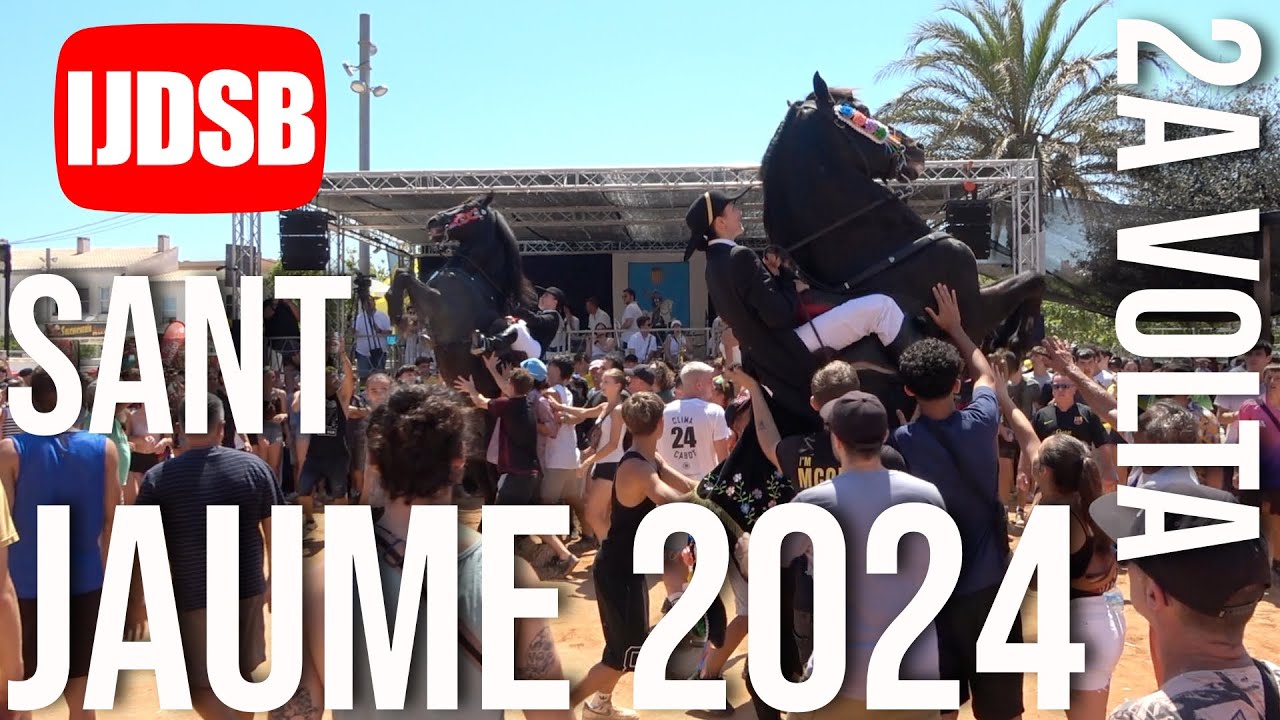 Segona volta del Jaleo 🟡 Matí des Dia de Sant Jaume 2024 🐴 Es Castell