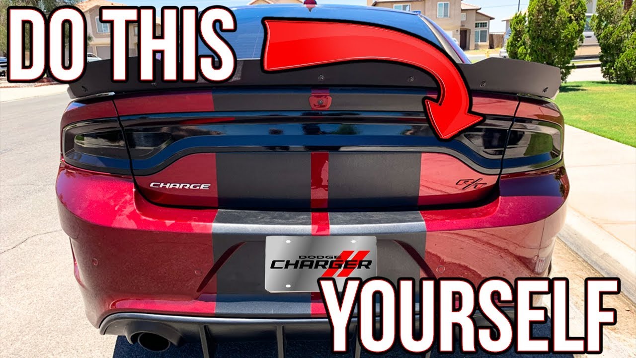 How to tint Charger tail lights with Lightwrap