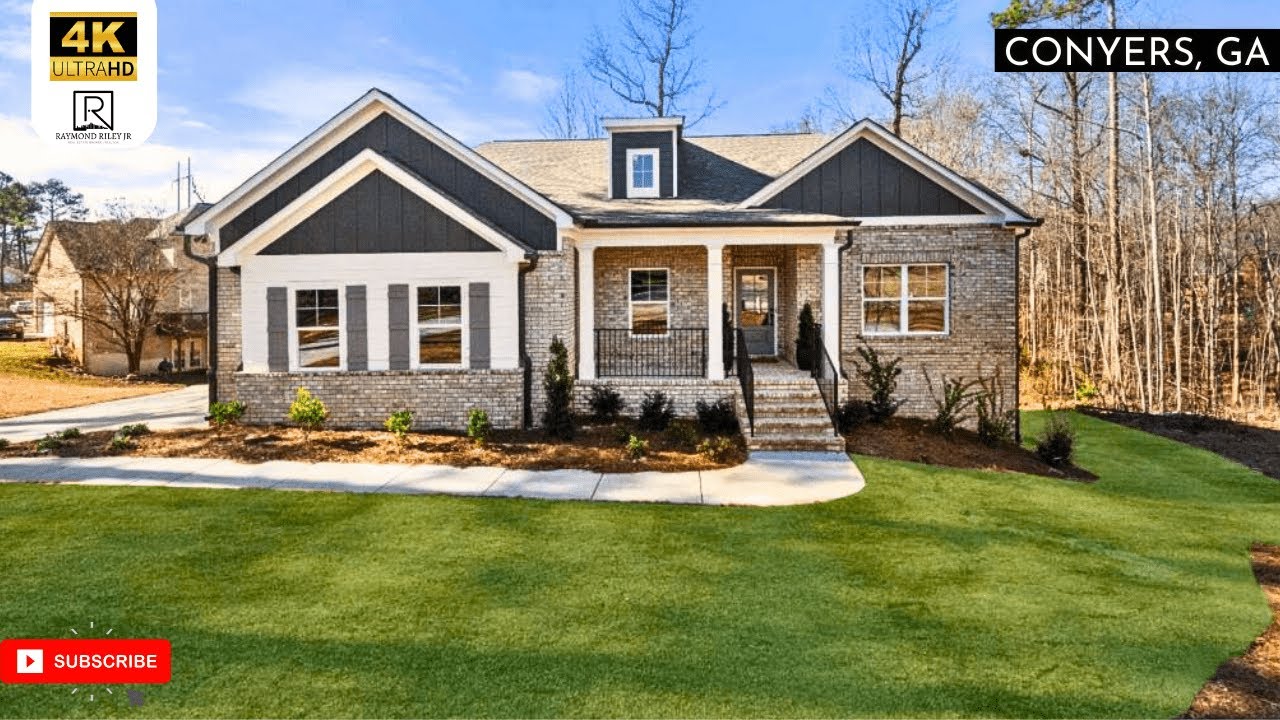 Tour this New Home with a FULL Basement in Conyers GA Real Estate
