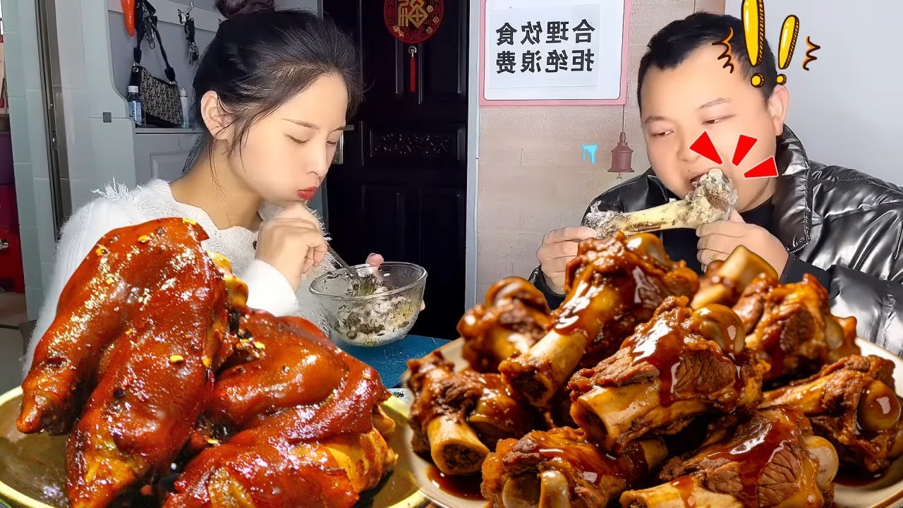 贪吃老公放弃扣肉选盲盒，这可是你自己选的，没想到最后是一根大骨头老公都懵了