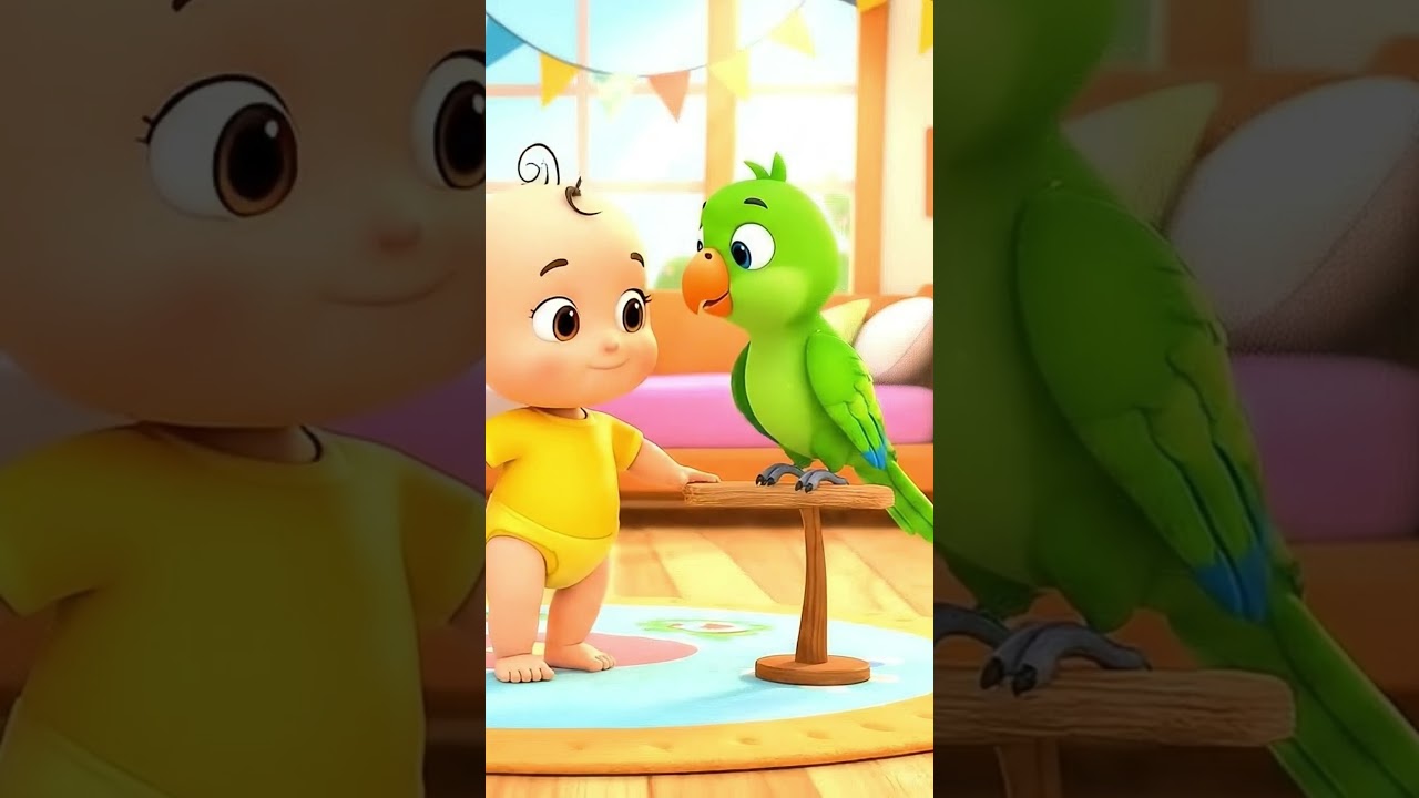 Mithu Mithu 🦜👶 Cute Tota Aur Baby Cartoon | Kids Funny Short Video 