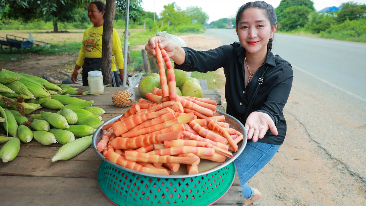 Buy Bamboo Shoot a long the road to home | Bamboo Shoot Braised Pig's Ears | Market Show