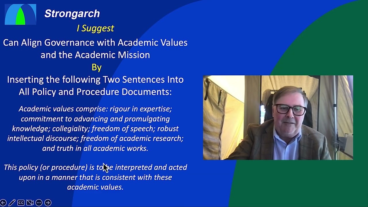 Academic Values and University Governance