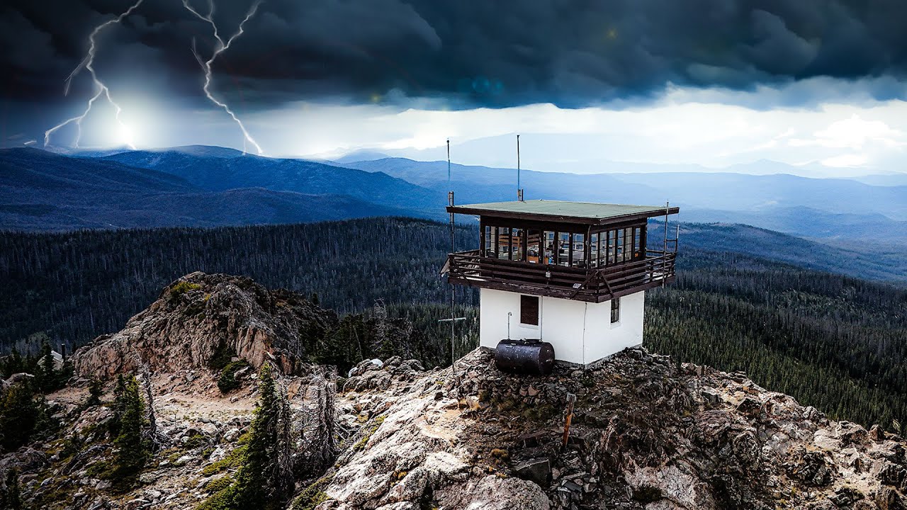 Braving a Thunderstorm in Mountain Top Cabin! 11,000 Feet