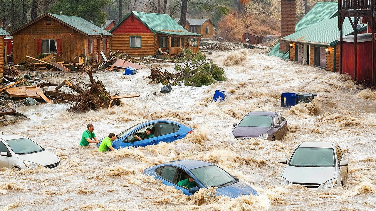 CHAOS in California! Extreme Flooding Wreaks Havoc and Causes Widespread Destruction in Wrightwood