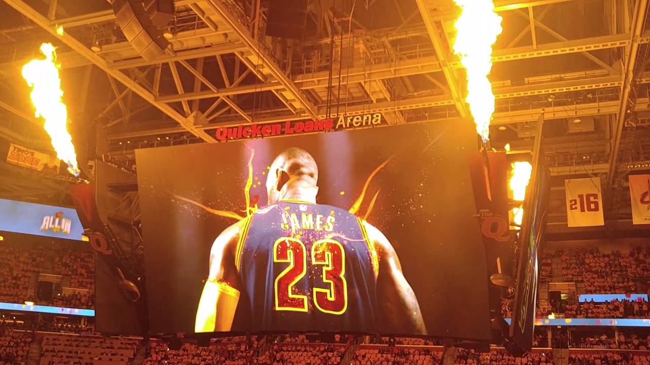 Cavs vs Hawks 2016 playoffs, game one. Cavs intro.