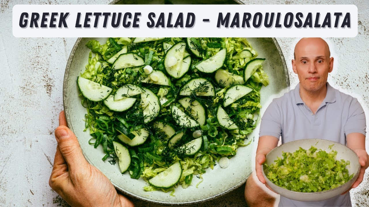 Greek Lettuce Salad - Maroulosalata