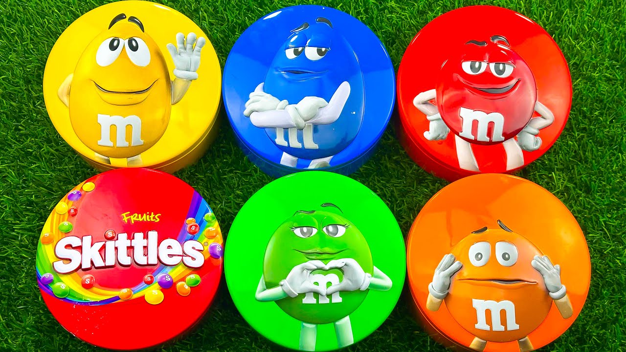 1 Minutes Satisfying with Unpacking Yummy Paw Patrol and Delicious M&M'S Candy From Funny Tins ASMR