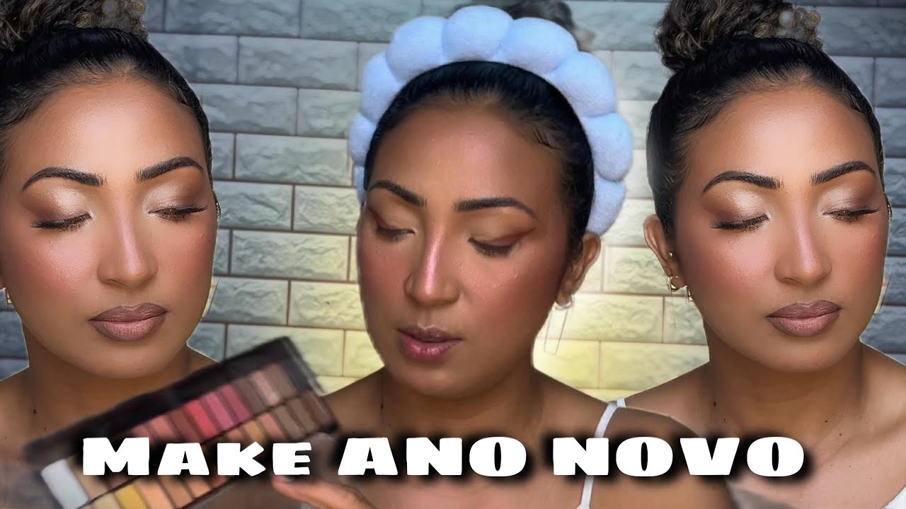 MAQUIAGEM  FÁCIL DE ANO NOVO ✨ Make Glam com Muito Brilho