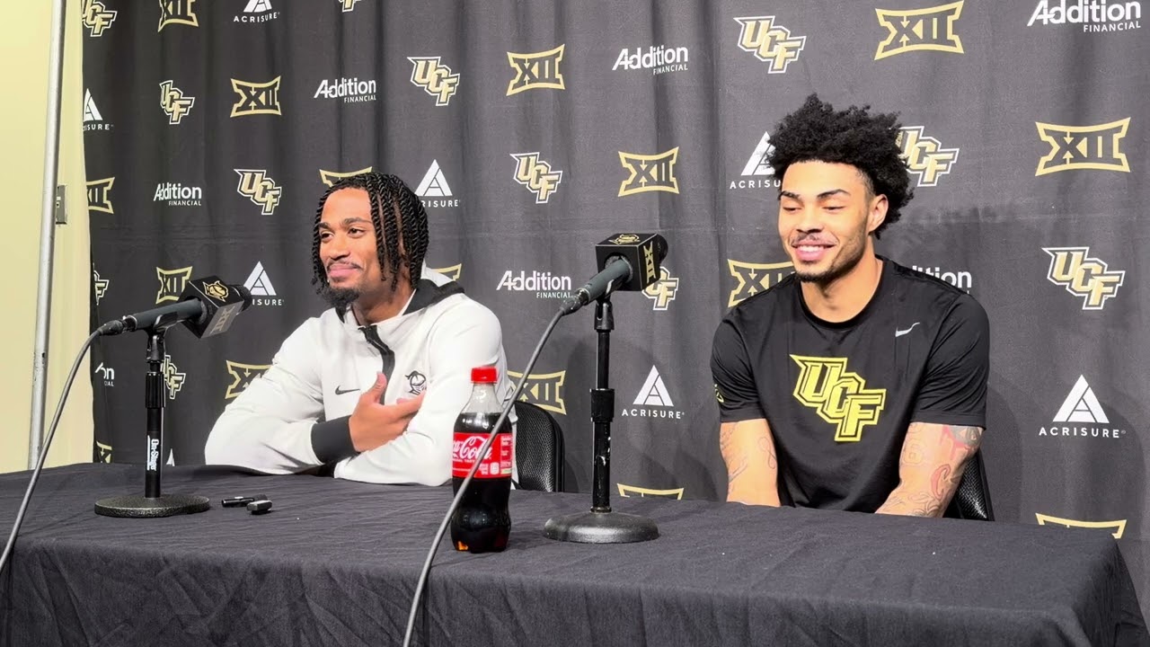 UCF Guards Themus Fulks and Chris Johnson Preview Space Game Against #11 Texas Tech