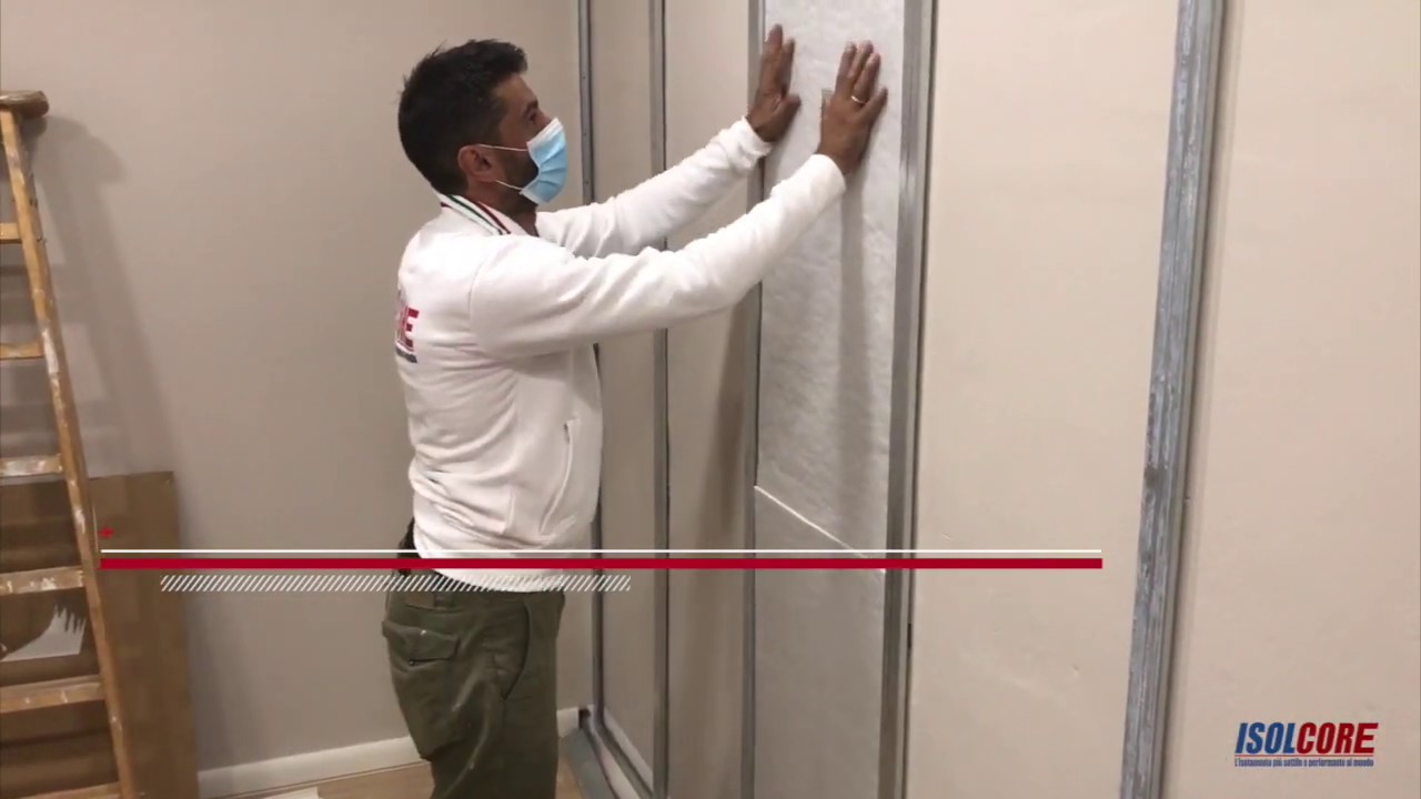 Posa pannello CZ Isolcore su PARETE INTERNA