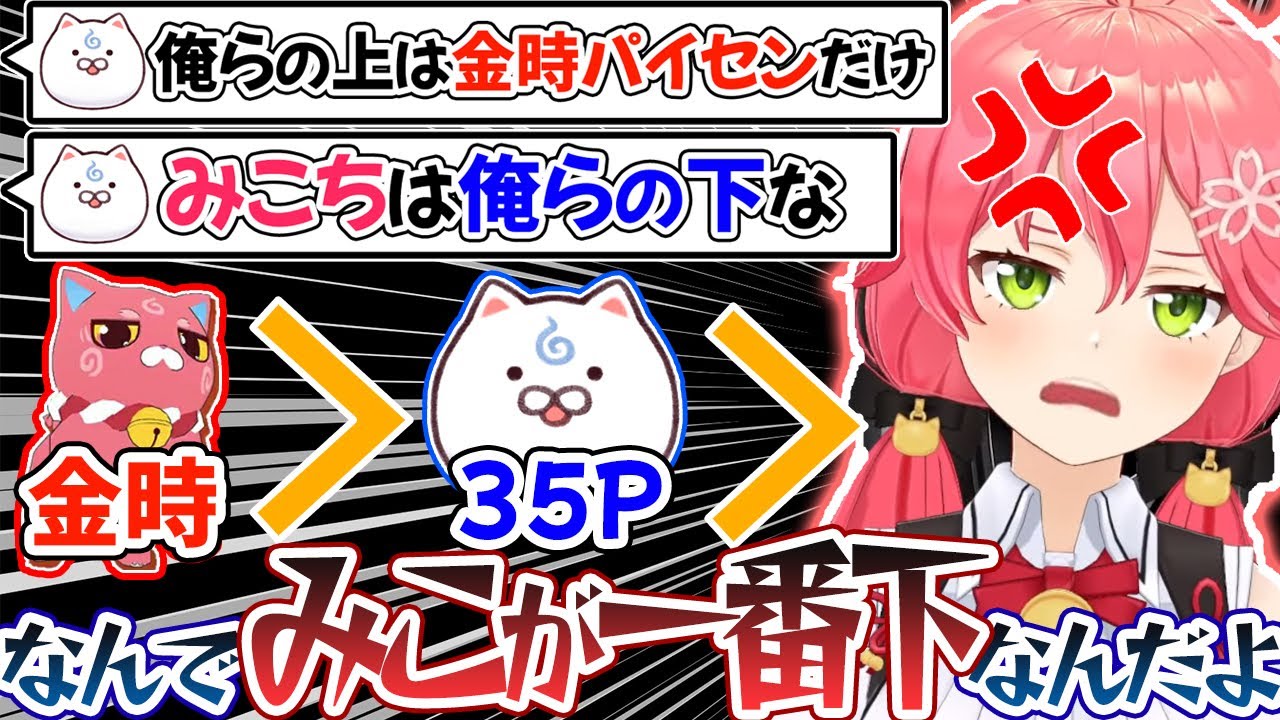 【カースト】みこちが最下位で満場一致の35P達【ホロライブ切り抜き/さくらみこ】
