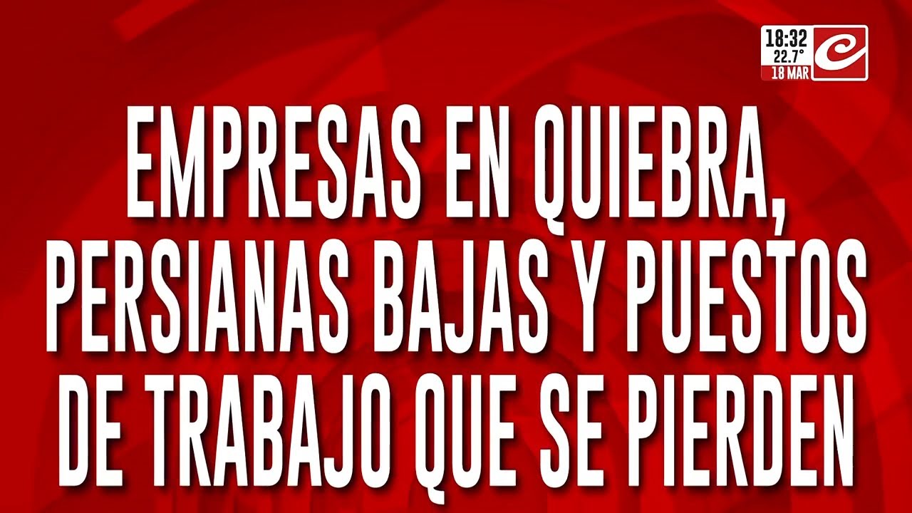 Empresas en quiebra, persianas bajas y puestos de trabajo que se pierden