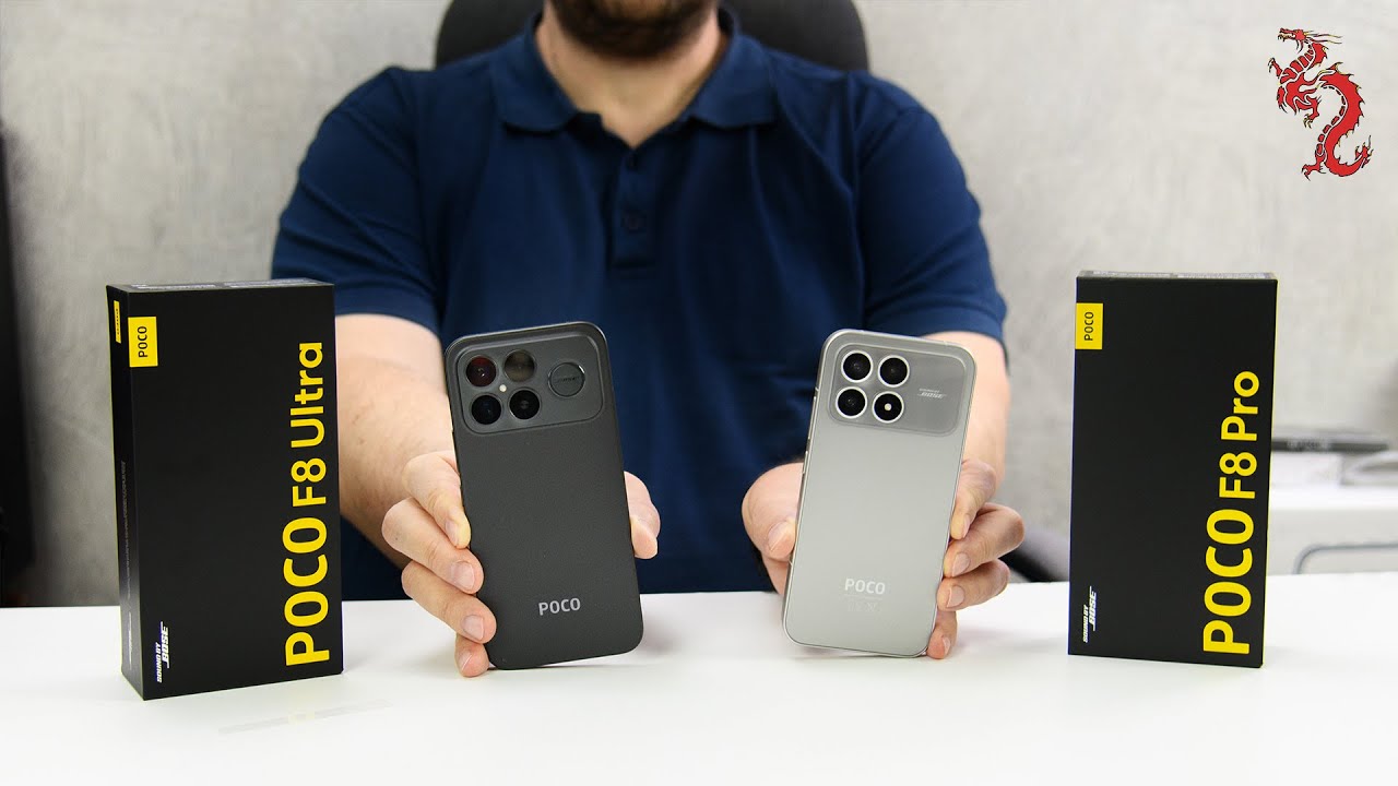 POCO F8 Ultra и F8 Pro //Подробная распаковка и сравнение