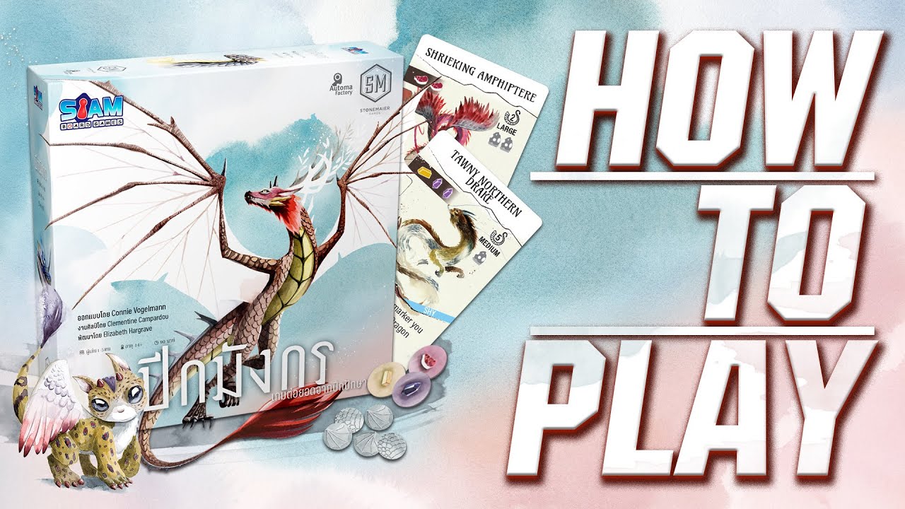 BGN บอร์ดเกมไนท์ Wyrmspan ปีกมังกร - How to Play